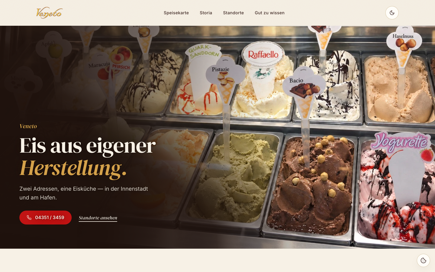 Startseite von eis-veneto.de